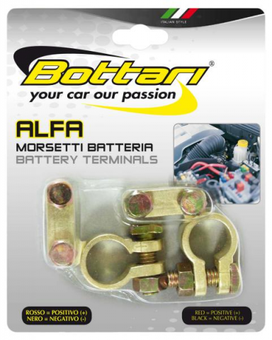 JGO. DE BORNES BATERÍA +/- LUXE