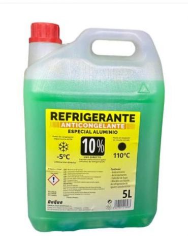 REFRIGERANTE ANTICONGELANTE 10% VERDE 1L.
