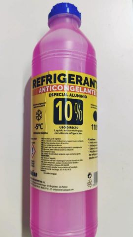 REFRIGERANTE ANTICONGELANTE 10% ROJO 1L.