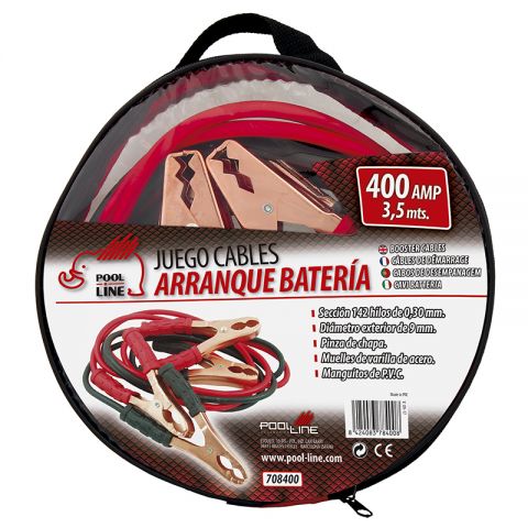 JGO. CABLES ARRANQUE 400AMP. COLOR ROJO/NEGRO