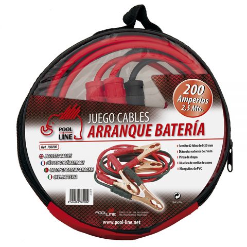 JGO. CABLES ARRANQUE 200AMP. ROJO/NEGRO