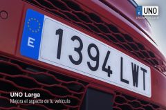 MATRÍCULA UNOMATRÍCULA LARGA 520 X 110mm.