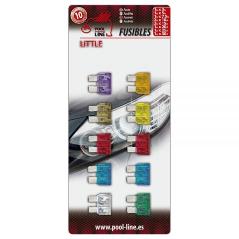 BLISTER 10UNI FUSIBLE LITTLE FUSE SURTIDO