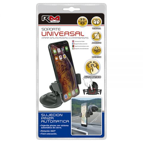 SOPORTE TELÉFONO CONNECT POR PINZA AUTOMÁTICA