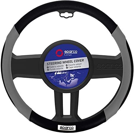 CUBREVOLANTE SPARCO NEGRO/GRIS