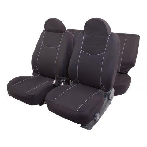 JGO. FUNDAS INTERIOR DIAMANTE COLOR NEGRO/NEGRO