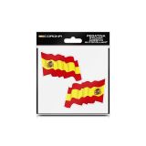 PEGATINA BANDERA DE ESPAÑA 2UDS ONDULADA