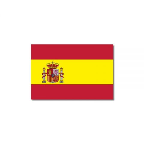 PEGATINA BANDERA DE ESPAÑA 1UD RECTANGULAR