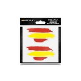 PEGATINA BANDERA DE ESPAÑA 2UDS PINCEL