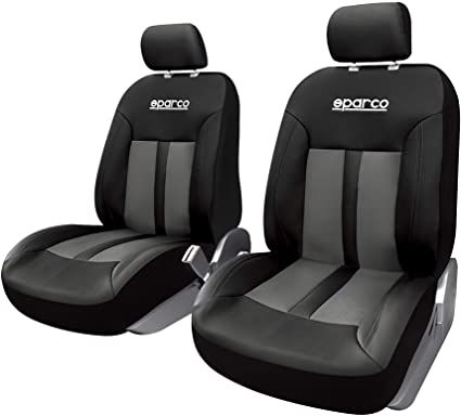 JGO. FUNDAS SPARCO DELANTERAS S-LINE GRIS/NEGRO