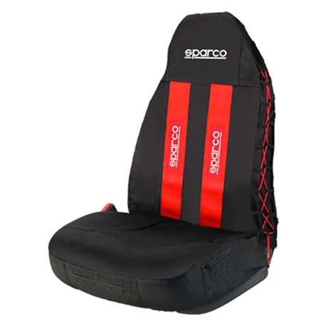 FUNDA SPARCO INDIVIDUAL 4X4 ROJO/NEGRO 