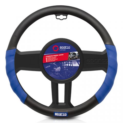 CUBREVOLANTE SPARCO NEGRO/AZUL