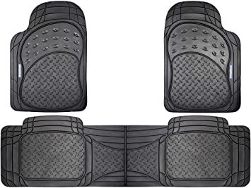 JGO.ALFOMBRAS GOMA NEGRA CON PUENTE TRAS. GOODYEAR