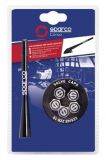 ANTENA SPARCO + 5 VÁLVULAS DE ALUMINIO