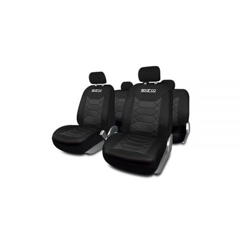 JGO. FUNDAS SPARCO BK NEGRO/NEGRO