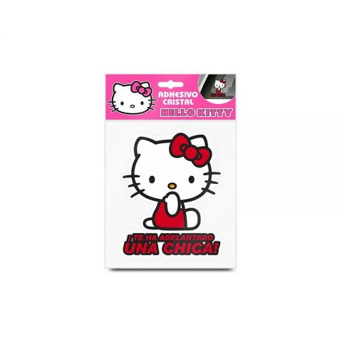 ADHESIVO CRISTAL UNA CHICA HELLO KITTY