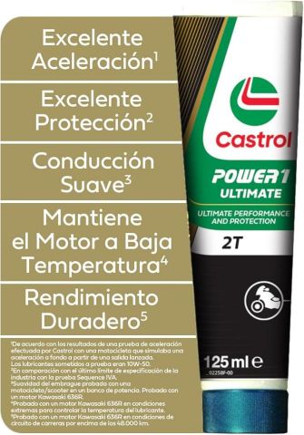 ACEITE CASTROL 2T POWER 1 RACING 125ml.