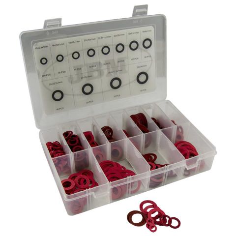 SURTIDO DE ARANDELAS DE FIBRA 600 PIEZAS