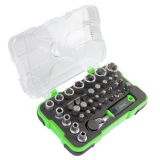 ESTUCHE DE 38 PIEZAS CON CARRACA MINI DE 1/4