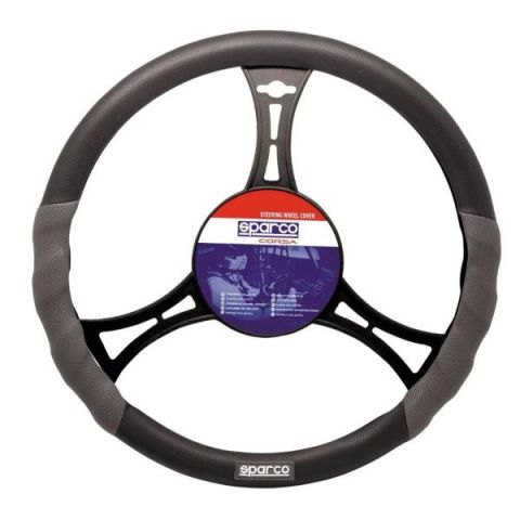 FUNDA VOLANTE SPARCO GRIS/NEGRO