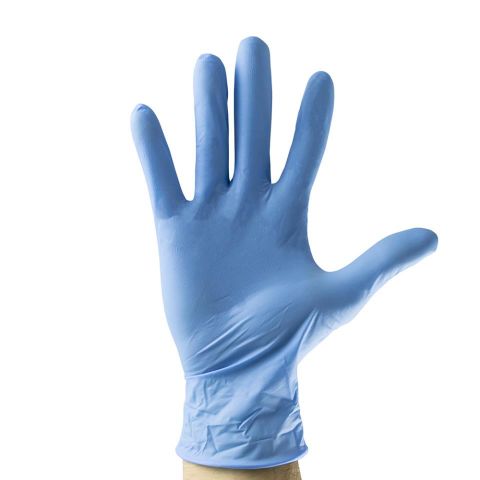 GUANTES AZUL DESECHABLES DE NITRILO 3.5MIL T. S