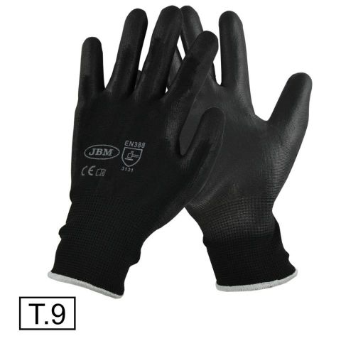 GUANTES CON LA PALMA REFORZADA DE POLIURETANO T.9