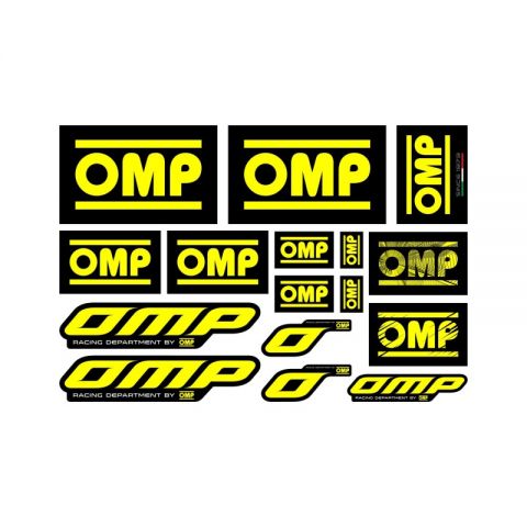 ADHESIVOS OMP SURTIDOS DIFERENTES LOGOS