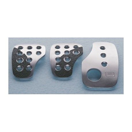 SET 3 RACING PEDALES OMP PLATA