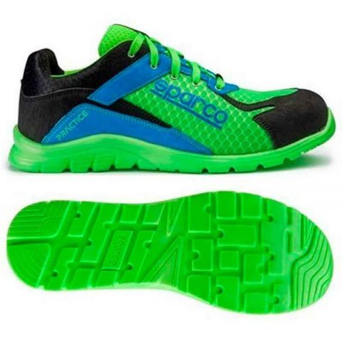 ZAPATILLAS SPARCO PRACTICE TALLA 40 VERDE/AZUL