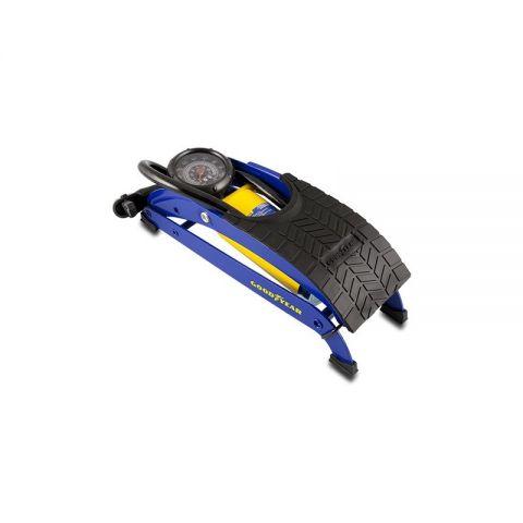 BOMBA DE PIE DE 1 CILINDRO CON MANOMETRO GOODYEAR