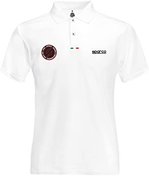 POLO PERFORMANCE MANGA CORTA SPARCO TG. XL BLANCO