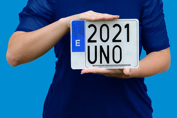 MATRÍCULA UNOMATRÍCULA MOTOCICLETA 220X160mm