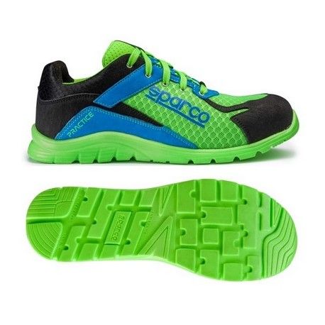 ZAPATILLAS SPARCO PRACTICE TALLA T42 VERDE/AZUL