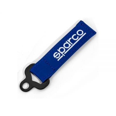 LLAVERO PIEL AZUL SPARCO