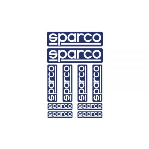 KIT DE 10 SPARCO PEGATINAS