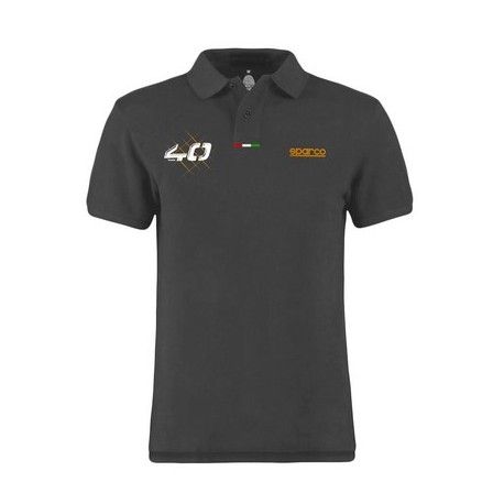 POLO 40TH MANGA CORTA T-S GRIS