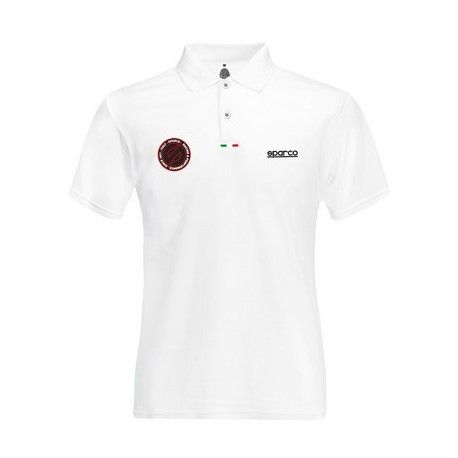 POLO PERFORMANCE MANGA CORTA SPARCO TG. S BLANCO