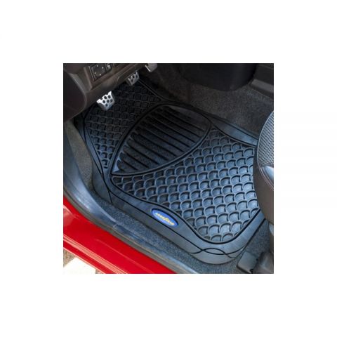 ALFOMBRA GOMA NEGRA 4 PIEZAS GOODYEAR CS4