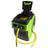 CARRETE DE MANGUERA DE AIRE 22M - VERDE