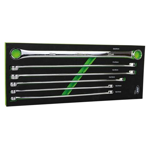 KIT DE 6 LLAVES EXTRALARGAS DE 12 CANTOS