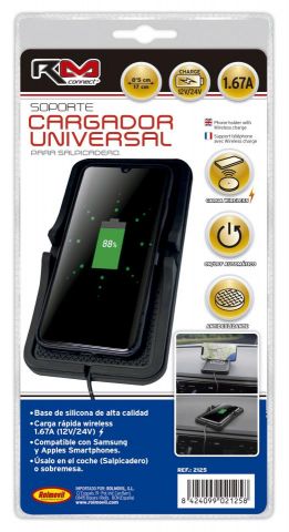 SOPORTE TELÉFONO SILICONA CONNECT  FAST WIRE-LESS