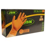 GUANTES NARANJAS DESECHABLES DE NITRILO T:M 5,5MIL