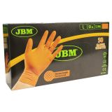 GUANTES NARANJAS DESECHABLES DE NITRILO T:L 5,5MIL