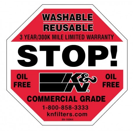 PEGATINA - DECAL/STICKER K&N STOP 3