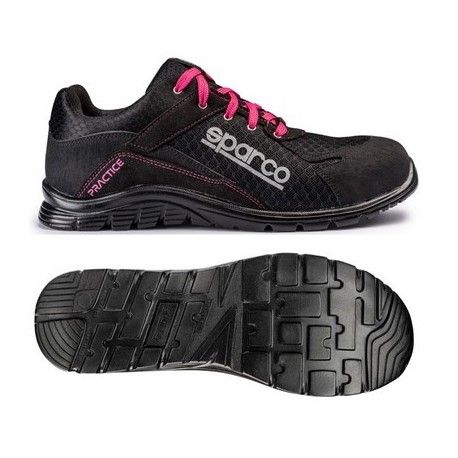 ZAPATILLAS SPARCO PRACTICE TALLA 38 NEGRO/ROSA