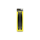 2 PROTECTORES PARAGOLPES NEGRO STOPPER 44 X 5.5 CM