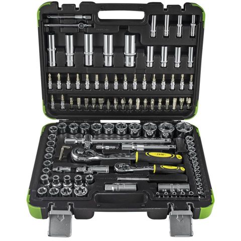 ESTUCHE DE HTA.108 PZAS.CON VASOS HEXAGONAL CROMAD