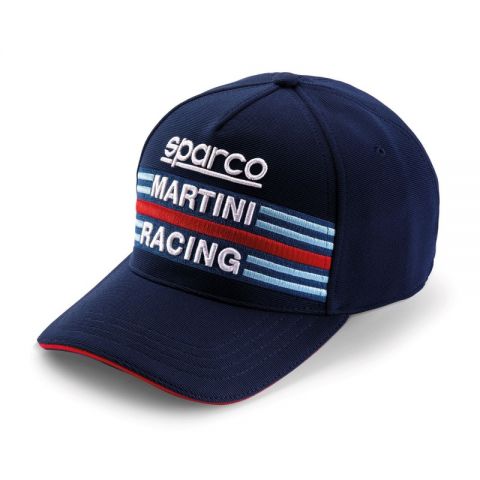 GORRA SPARCO VISERA PLANA MARTINI-R AZUL