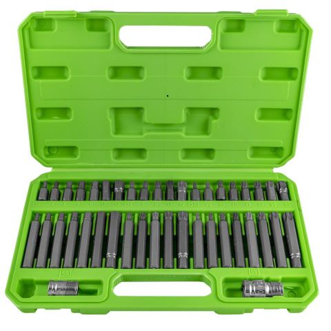 ESTUCHE 42 PZAS PARA TORNILLOS HEX, 12 CANTOS/TORX