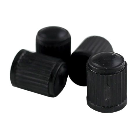 SET DE 4 TAPONES DE PLÁSTICO NEGROS PARA VÁLVULA 